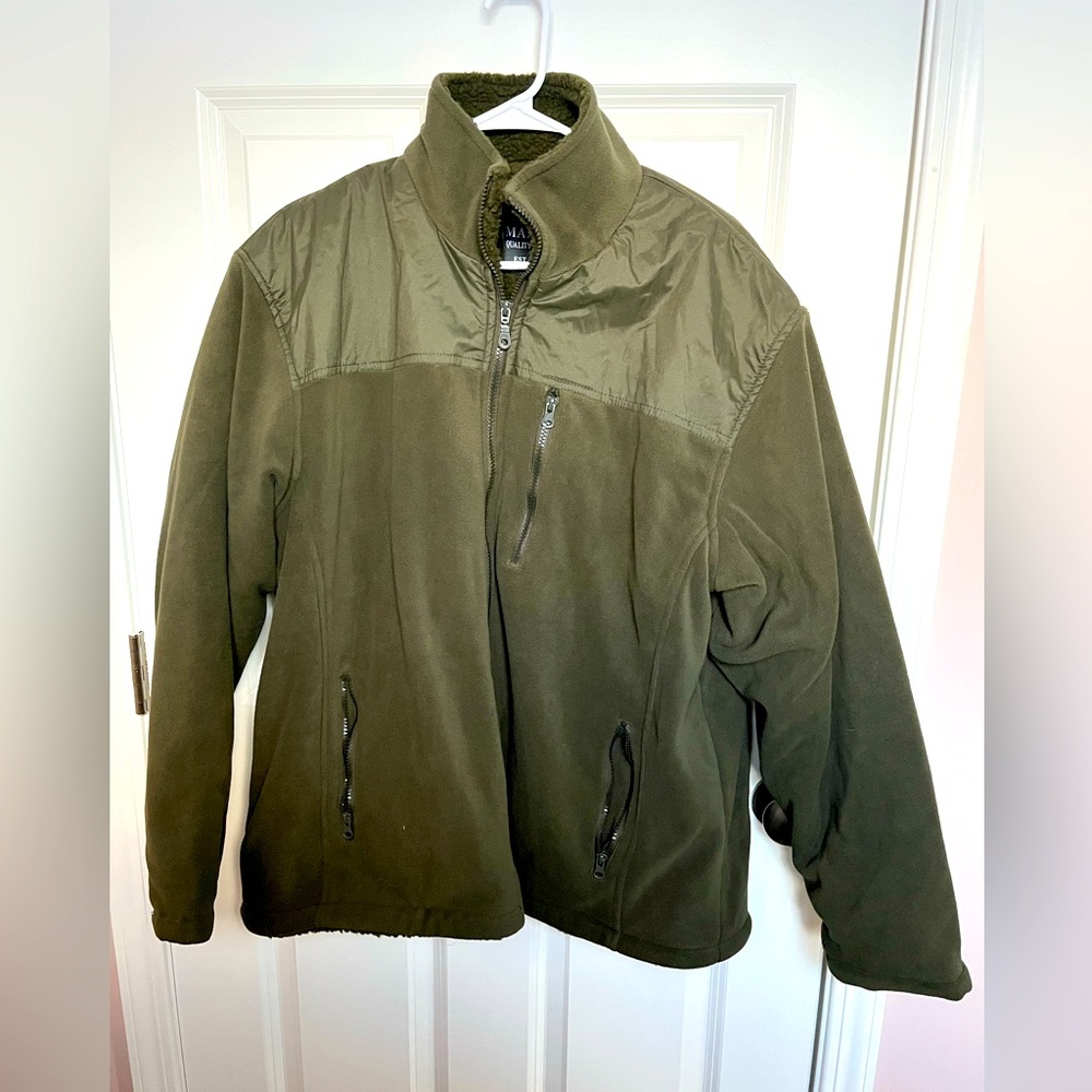 XL Green Men’s Sweater Coat